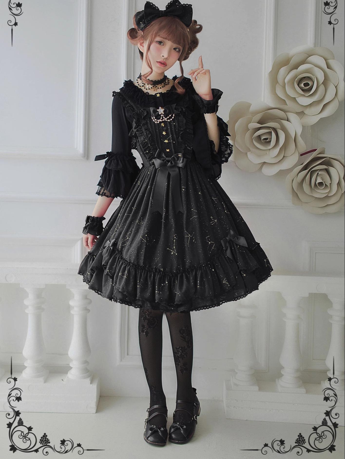 The Whisper of Stars - Gothic Constellation Lolita JSK - image 2