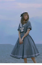 Sea and Wind - Retro Sailor Lolita OP Dress Version 1.0 - image 17