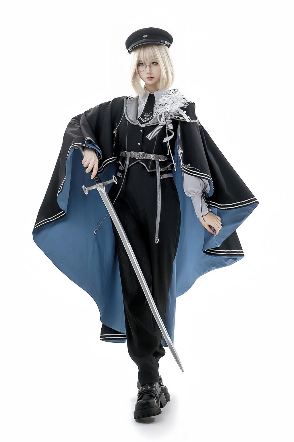 Dark Night Contract - Military Lolita Pants and Cape Collection - image 14