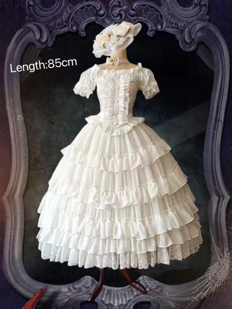Wedding Lolita Extended Princess Petticoat Skirt - image 14