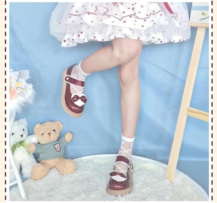 Cute Milkmaid Round Toe Multicolor Lolita Shoes - image 23