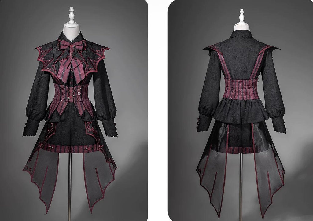 Devils Convention Gothic Ouji Blouse and Suspender Shorts Set - image 6