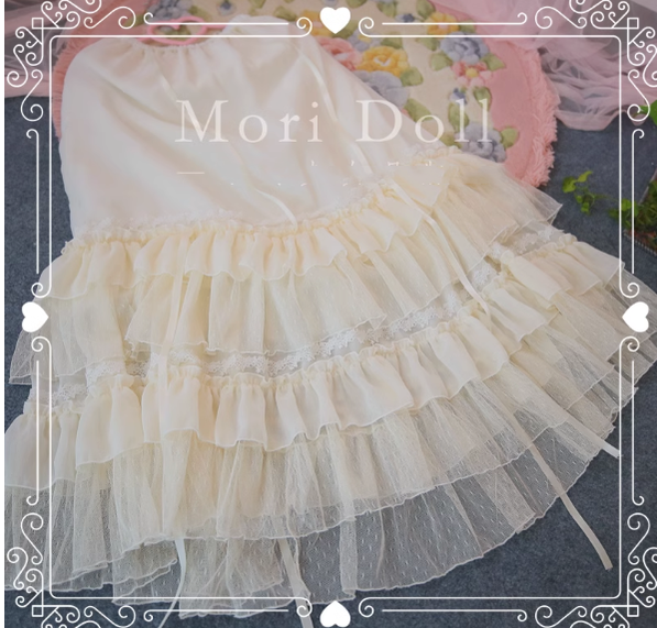 Elegant Lolita Flounce Hemline Skirt Multicolors - image 11