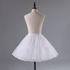 Noloria - Medium-High Volume Lolita White Puffy Petticoat, 17.7" (45 CM) - image 4