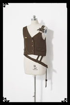 Secret Morning Post Coffee Retro Ouji Vest Set - image 16