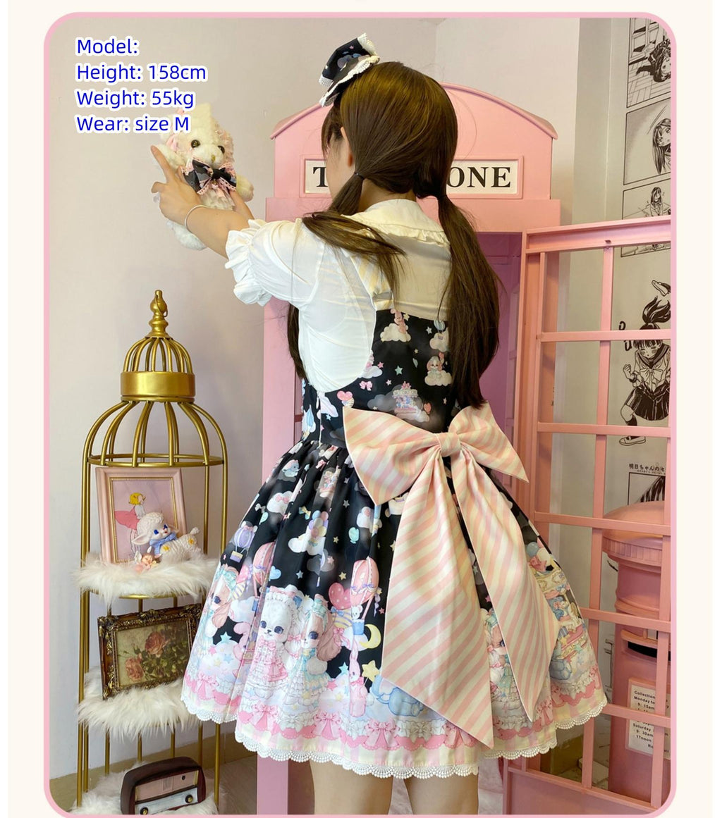 Puppy Parks - Sweet Lolita Kawaii Puppy Lolita Salopette - image 9