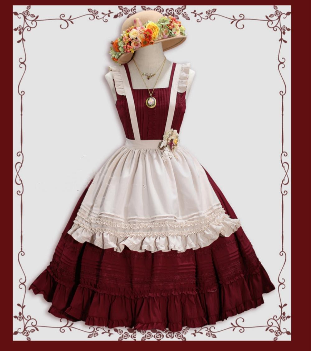 Nocturne Reminiscence - Elegant Lolita JSK Dress Multi-Wear Apron Dress Set - image 17