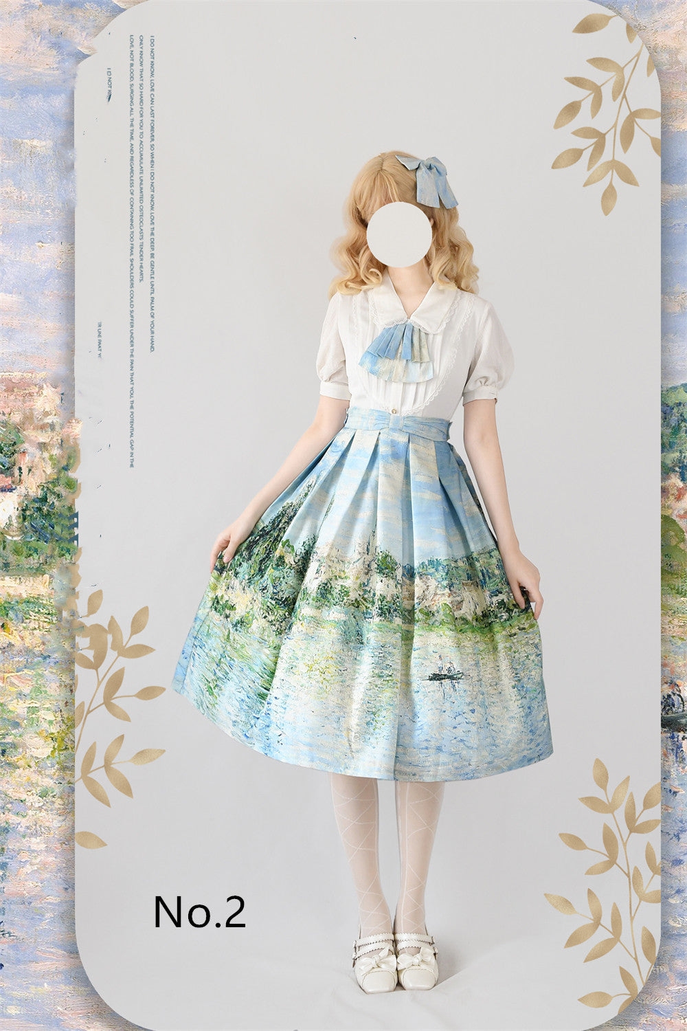 Monet Oil Painting - Retro Classic Lolita SK - image 7