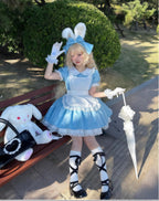 Dream Doll - Plus Size Maid Lolita OP Suit Black and Blue Dress - image 2