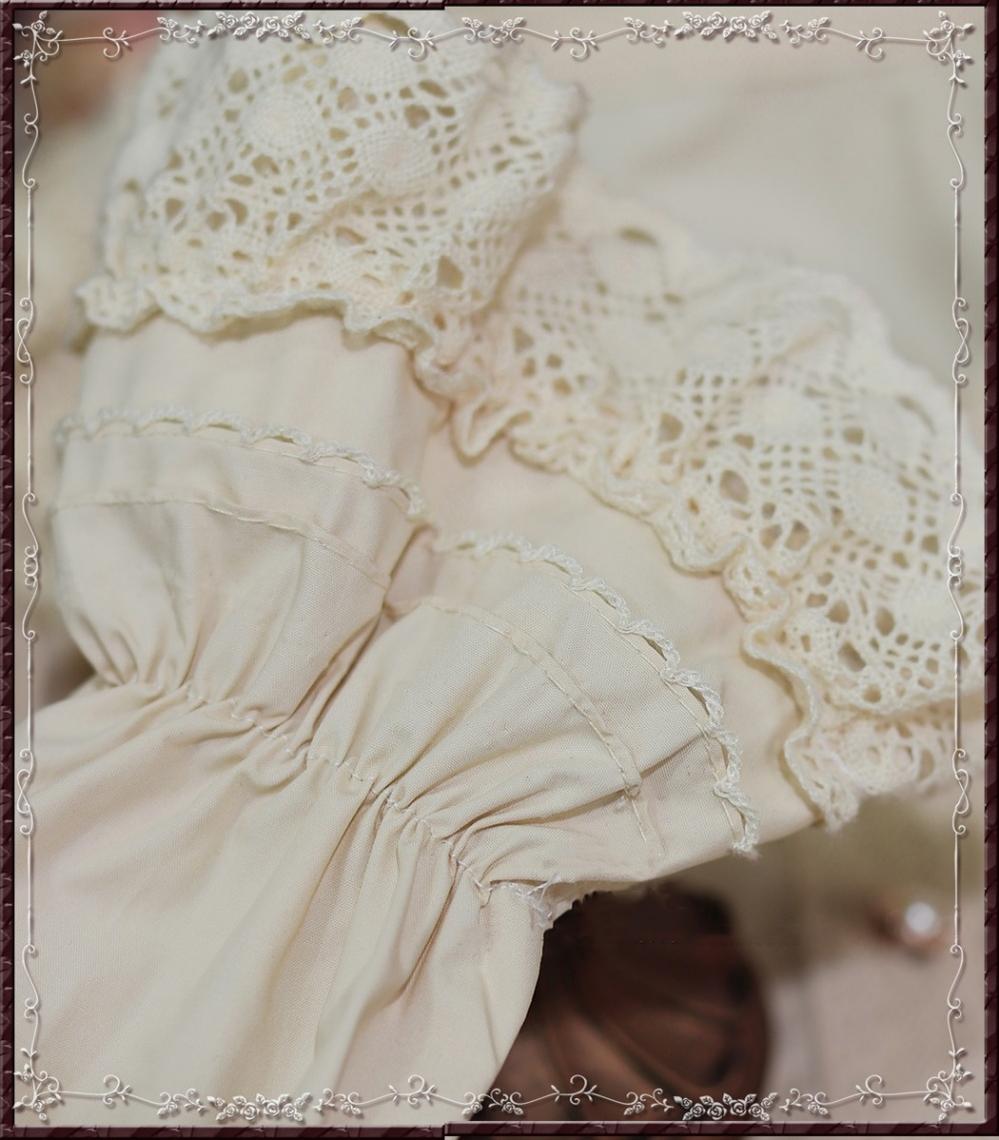 Cotton Retro Lace Lolita Blouse - image 11