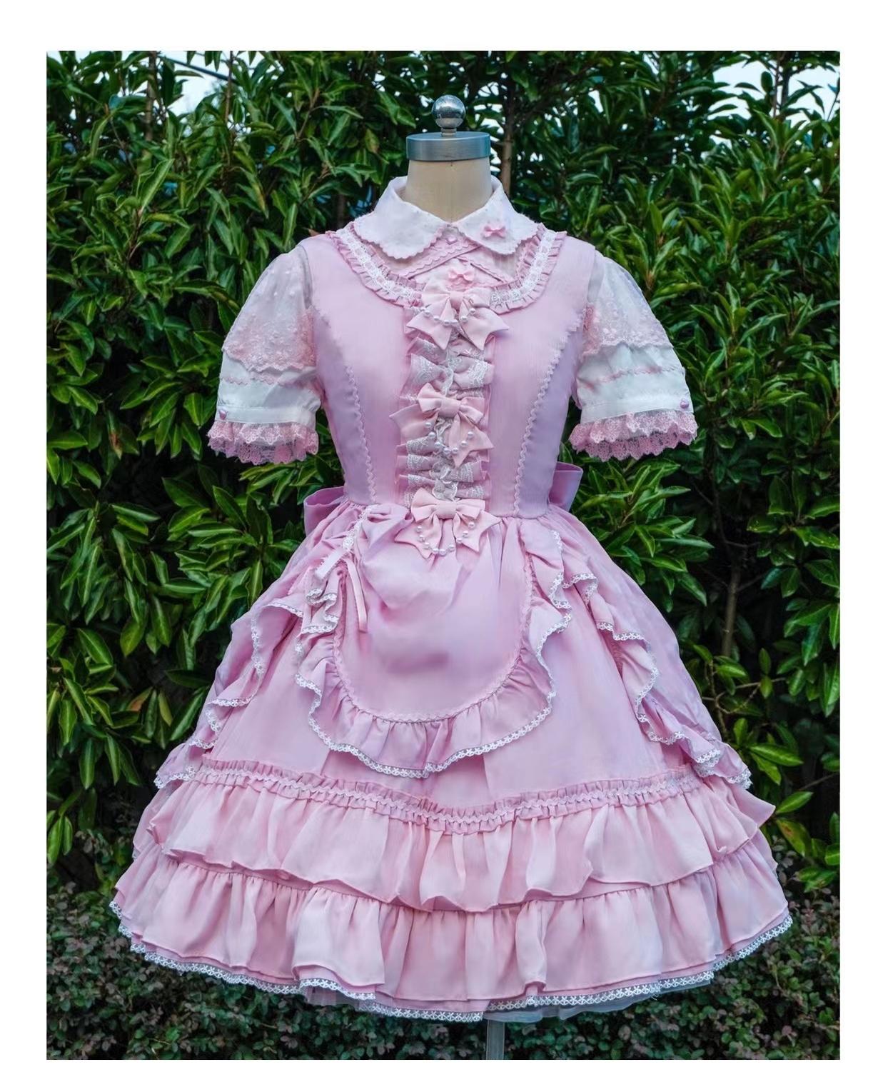 Black Lolita Doll OP/JSK with Adjustable Elasticity - image 9