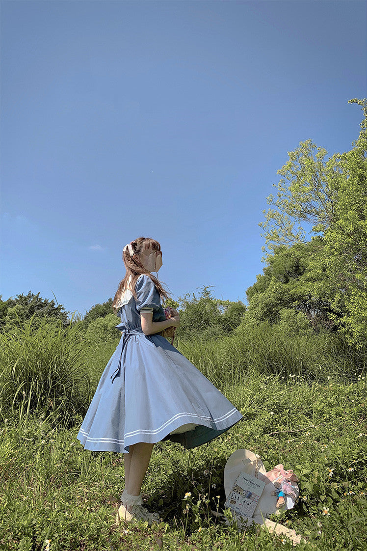 Sea and Wind - Retro Sailor Lolita OP Dress Version 1.0 - image 18