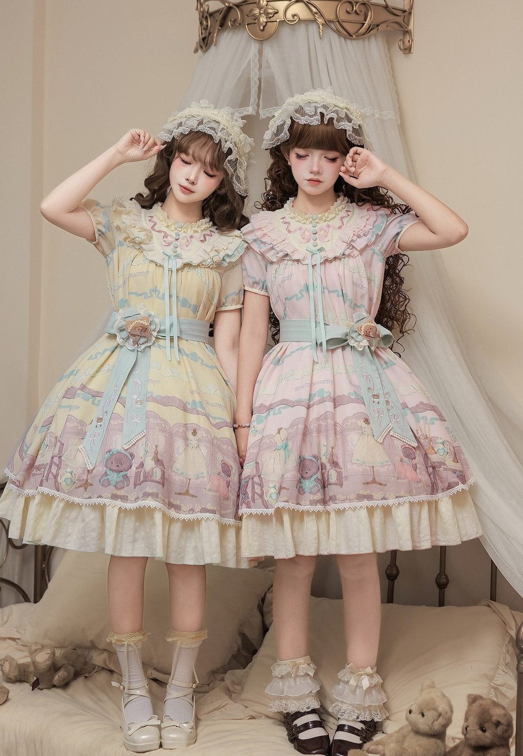 Frosted Bear Dollhouse - Sweet Lolita OP Set - image 14