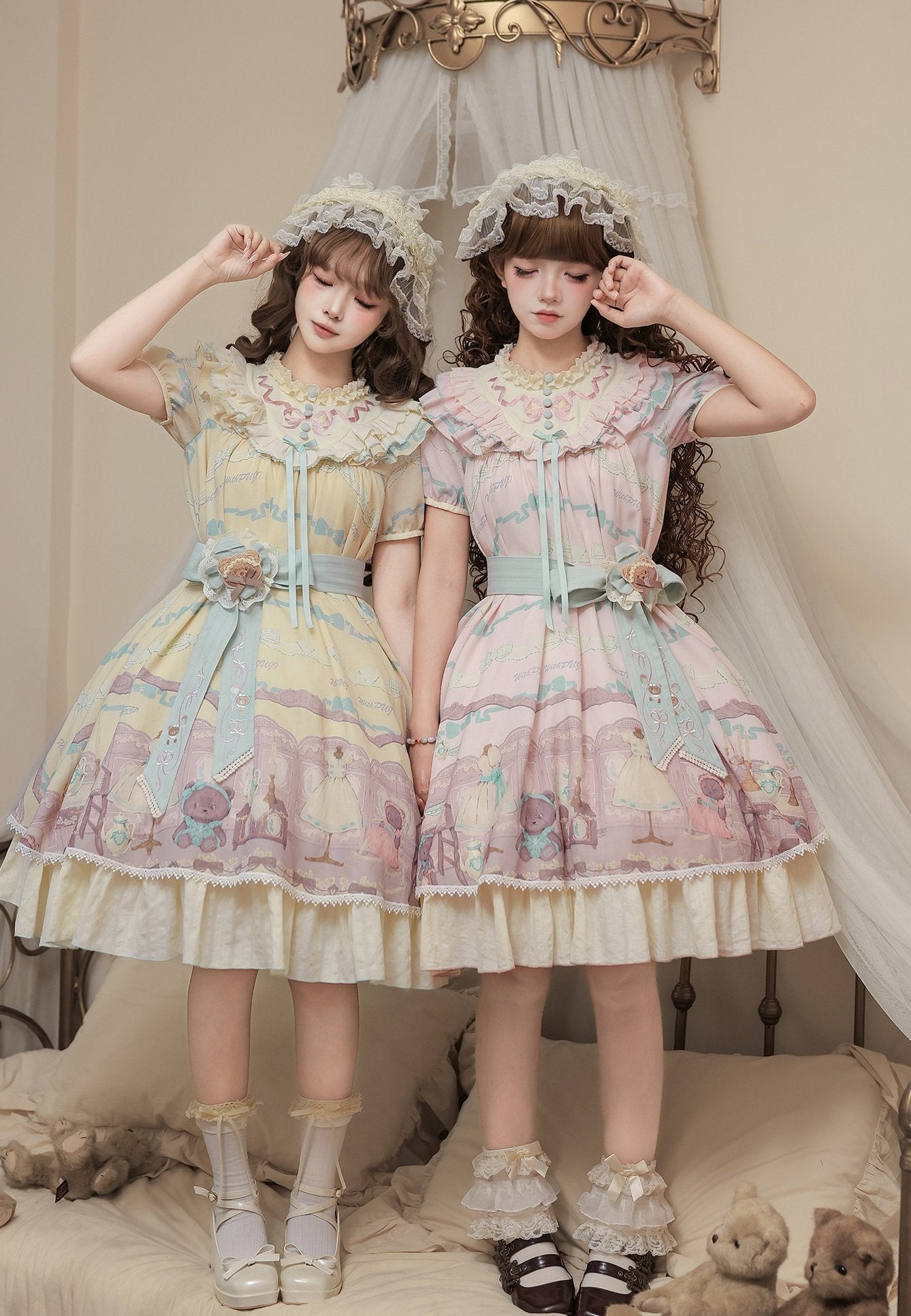 Frosted Bear Dollhouse - Sweet Lolita OP Set - image 14