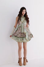 Creeping Vines - Floral Halter Top and Skirt - image 15
