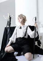 Corroding the Heart - Ouji Lolita Shirt Suspenders Shorts Collection - image 7