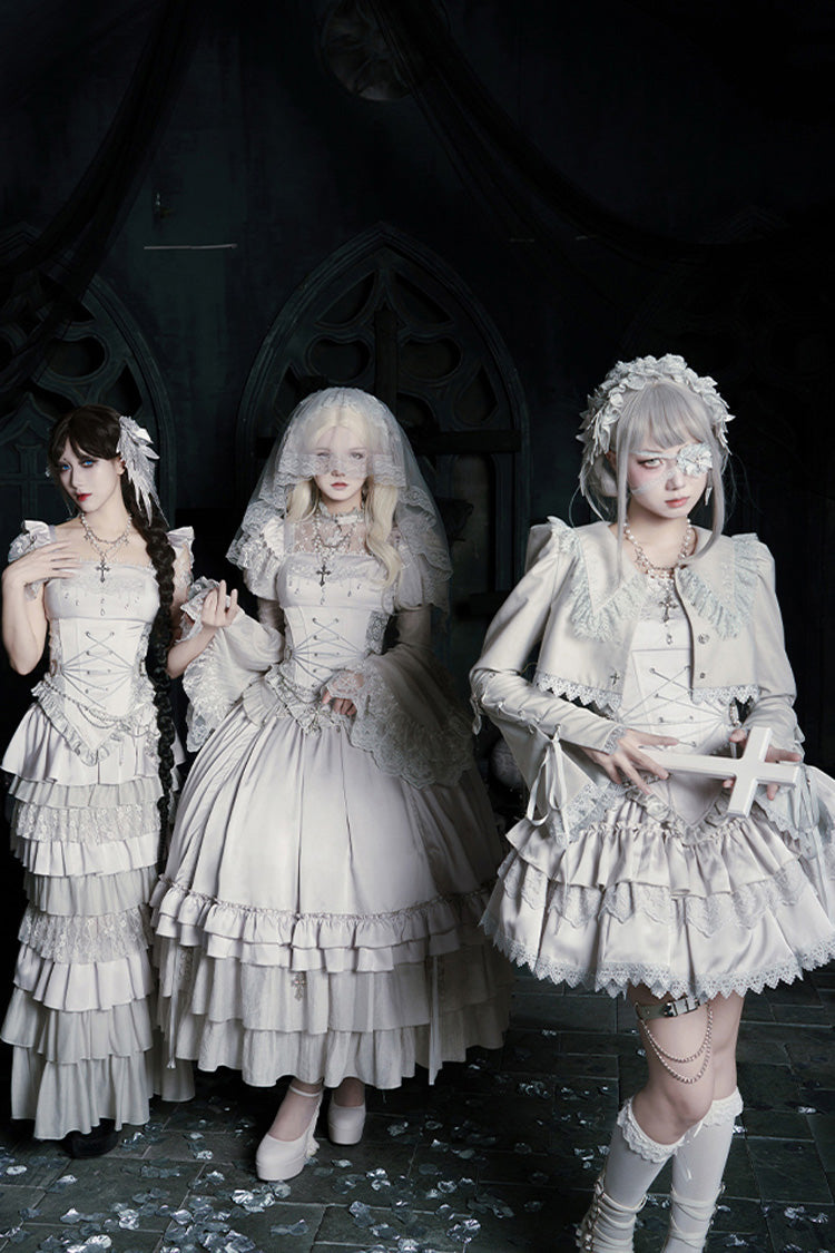 Bionic Doll - Gothic Lolita Fishtail Skirt & Corset Full Set - image 16