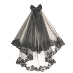 Gothic Retro Lace Double-Layer Lolita Veil - image 5