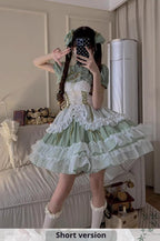 Toting Basil Plus Size Wedding Lolita Green Bridal JSK - image 22