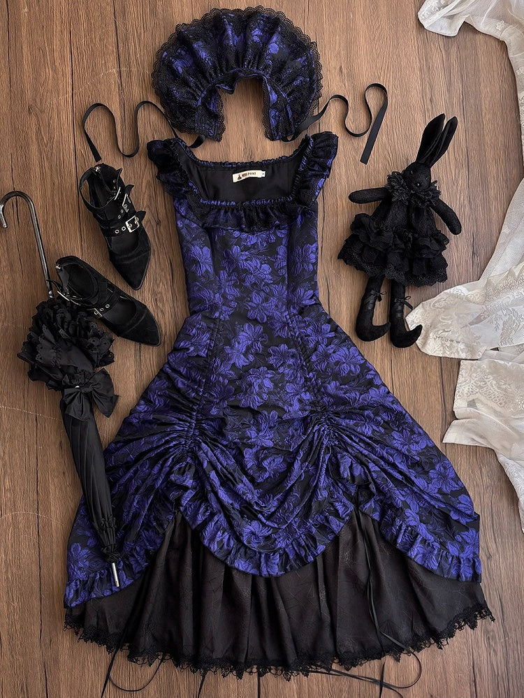 Purple Lace Trim JSK Gothic Lily - Miss Point - image 7
