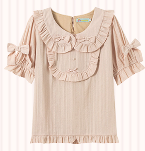 Rainbow Cake Plus Size Lolita Doll Collar Blouse - image 9