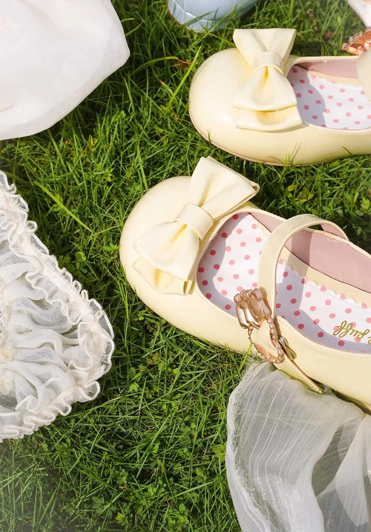 Hug Bear - Sweet Lolita Heel Shoes Bear Metal Buckle Bow Shoes - image 25