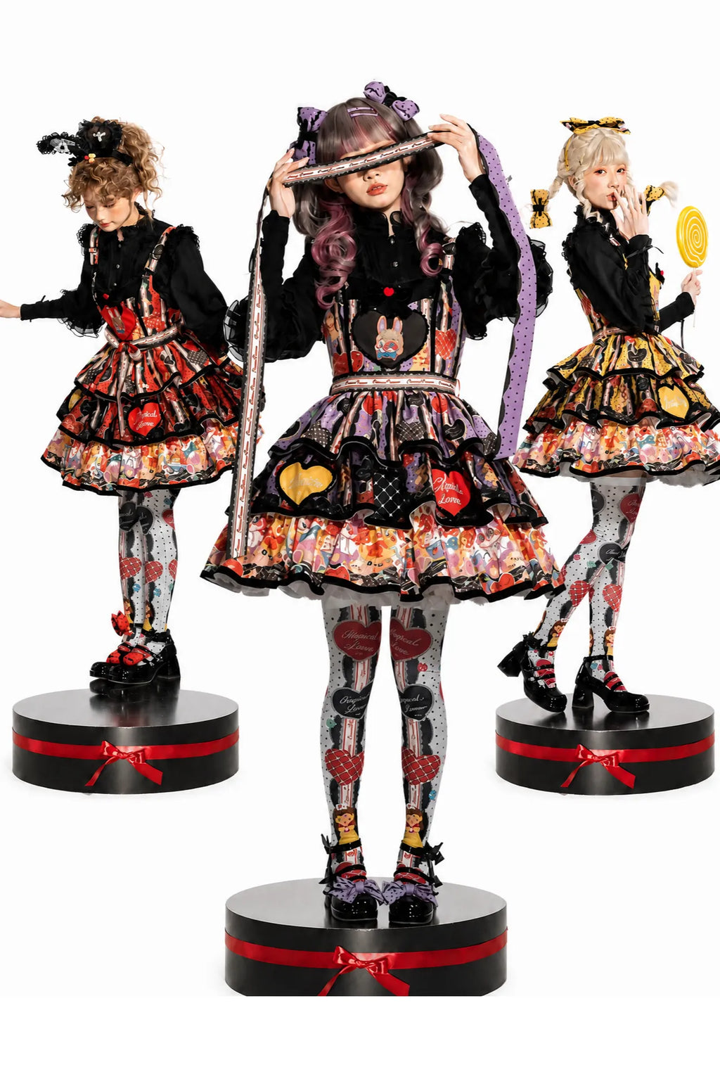 Doll Clinic Bunny Embroidery Sweet Gothic Lolita Suspender JSK - image 1