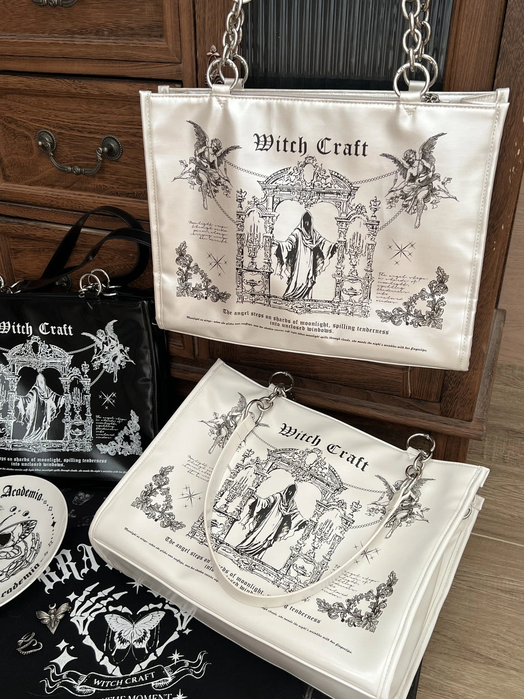 Sacred Oath - Large Printed Gothic Ita Shoulder Bag - image 3