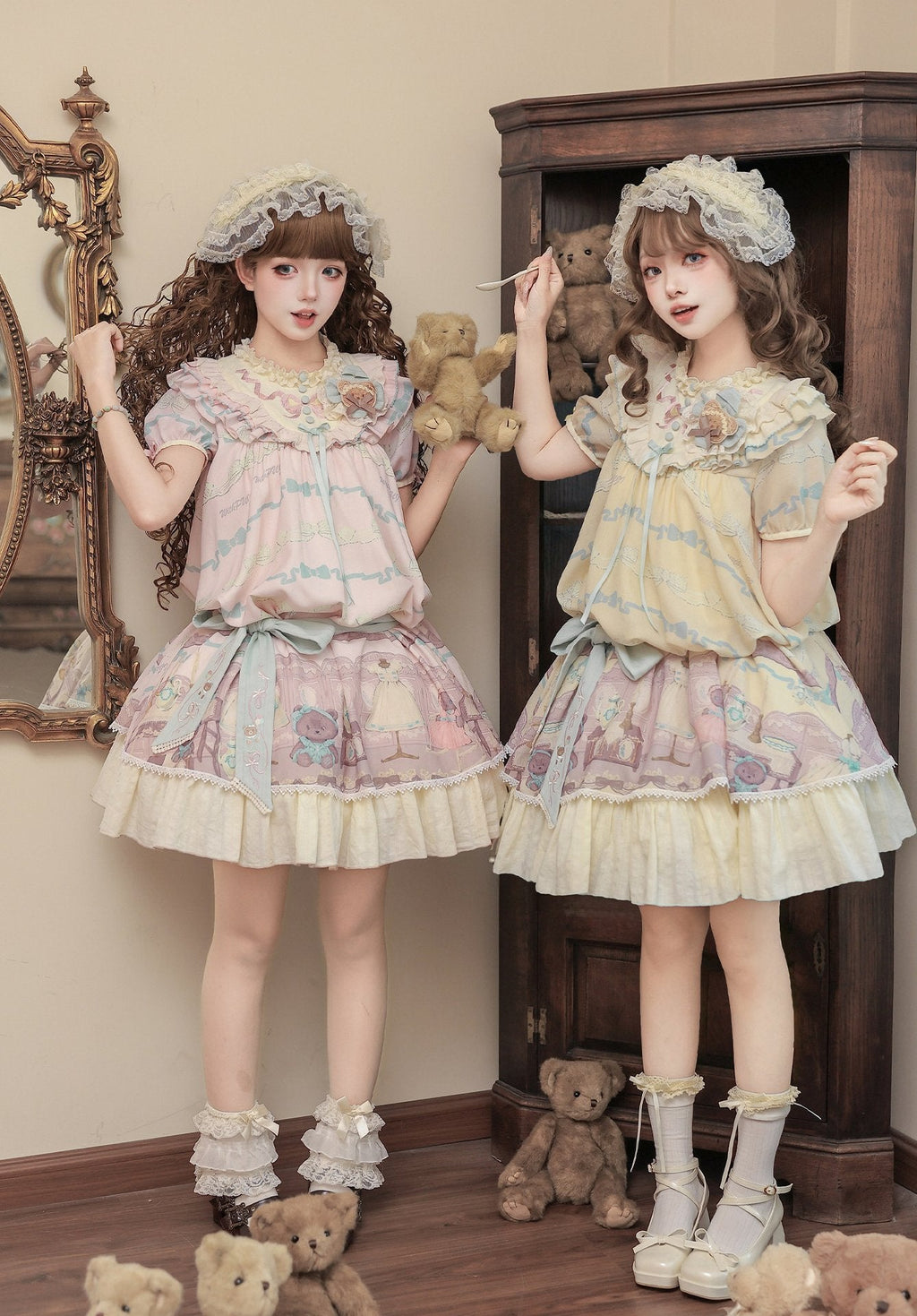 Frosted Bear Dollhouse - Sweet Lolita OP Set - image 1