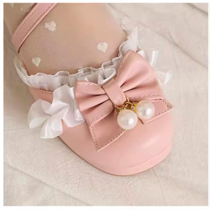 Yana Plus Size Qi Lolita Bow Pearl Sandals - image 21