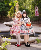 Gingham Strawberry - Plus Size Country Lolita OP Dress - image 1