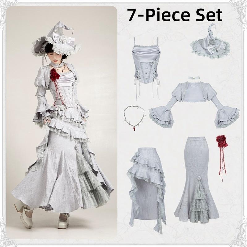 Twilight - Gothic Witch Lolita SK Suit Bodice Mermaid Dress - image 25