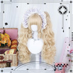 Blonde Sweet Lolita Wig With Roman Roll & Double Ponytails - image 3