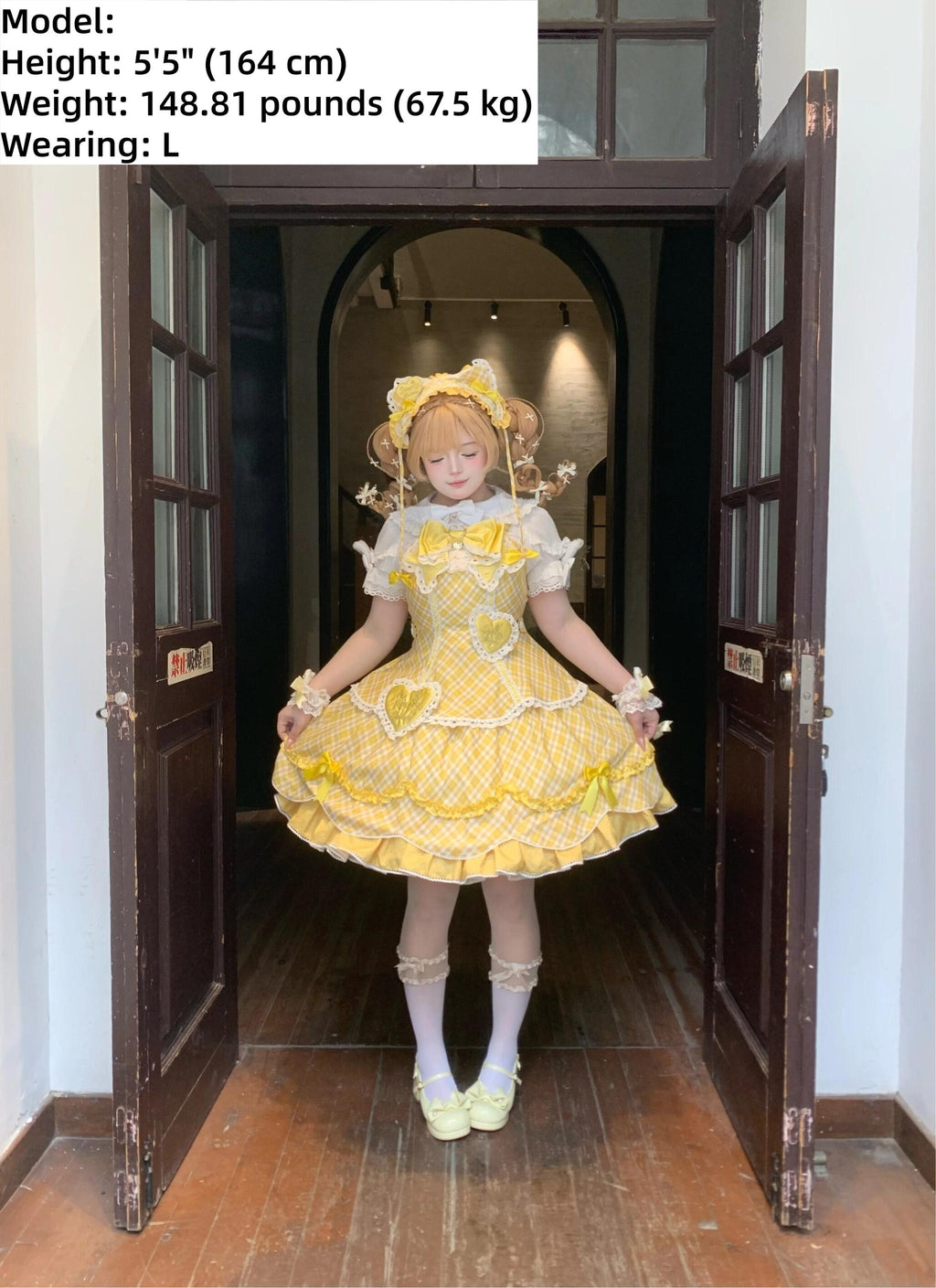 Shibuya Honey - Plus Size Sweet Lolita Plaid OP & JSK Dress - image 4