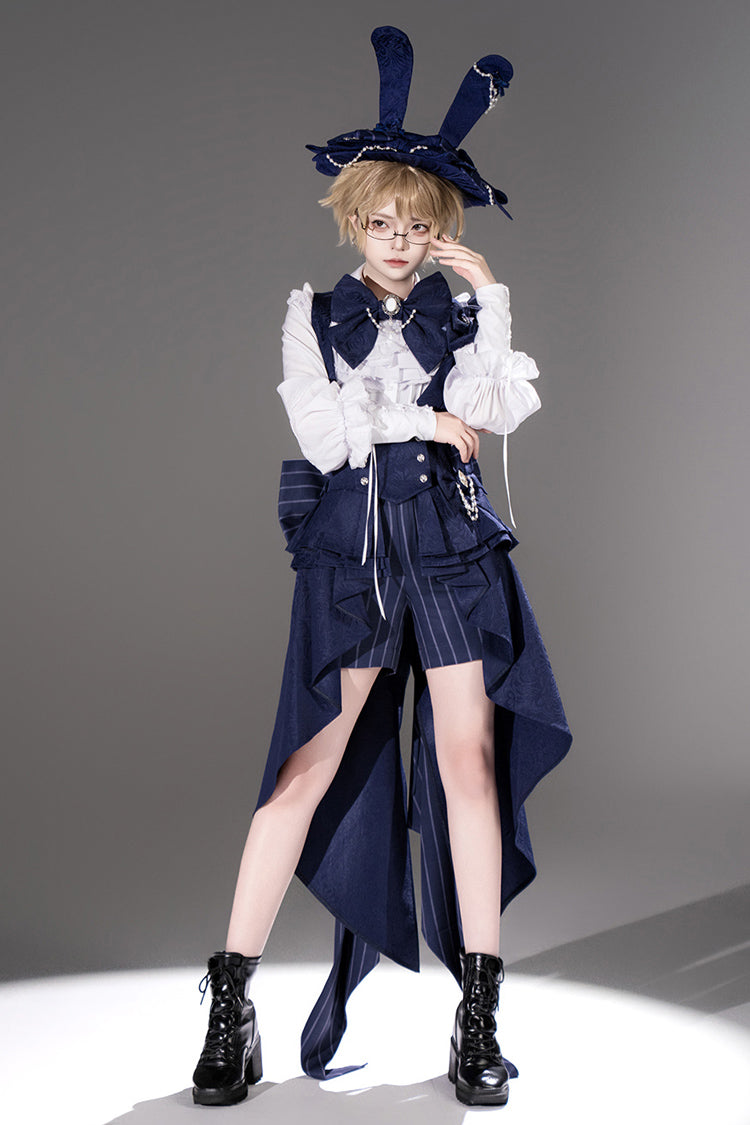 Rabbit Theater Ouji High-Low Girdle in Blue - image 7