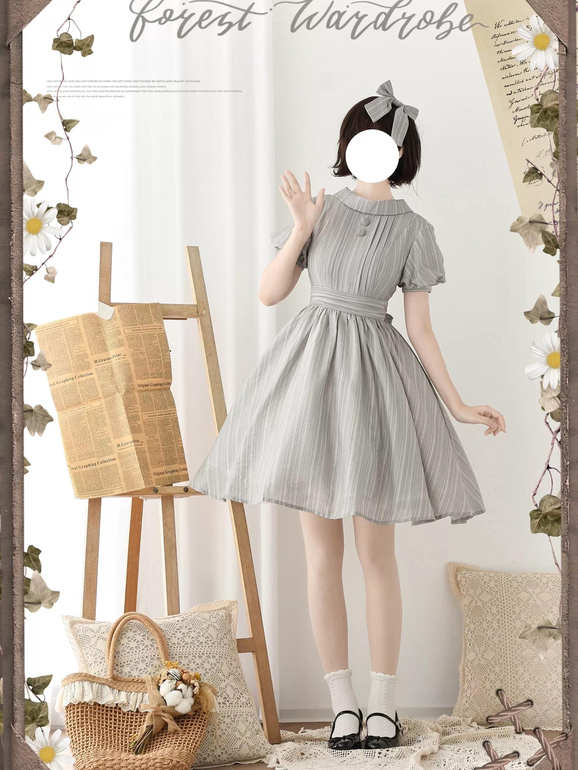 Forest Gallery - Classic Lolita OP Dress Country Style Tencel Dress - image 1