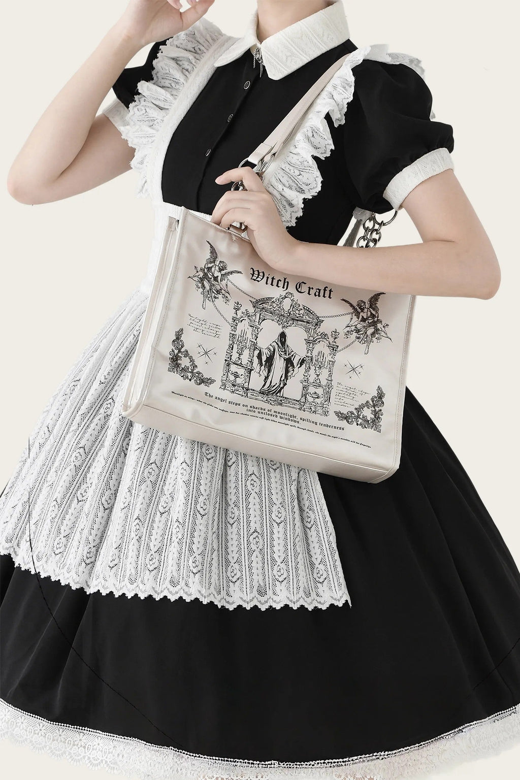 Sacred Oath - Large Printed Gothic Ita Shoulder Bag - image 2