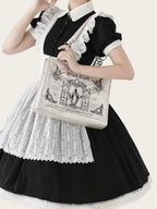 Sacred Oath - Large Printed Gothic Ita Shoulder Bag - image 11