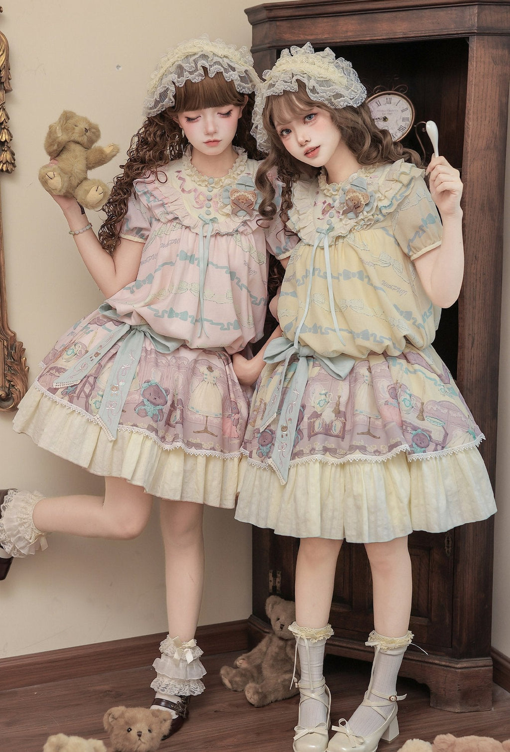 Frosted Bear Dollhouse - Sweet Lolita OP Set - image 15