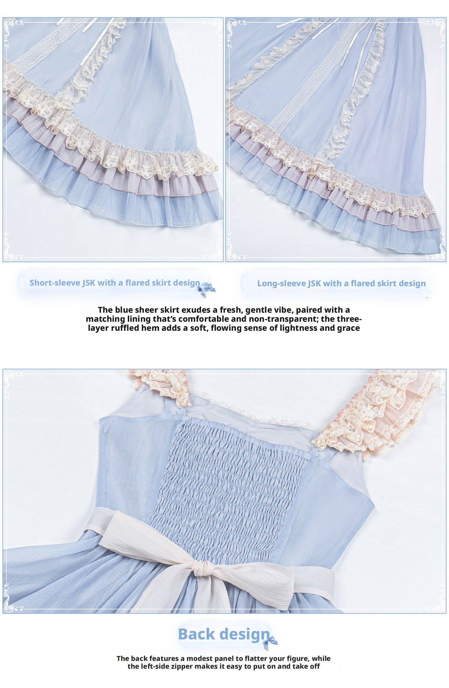 Island Diary - Short and Long Sweet Lolita JSK Dress - image 12