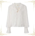 Eternal Treasure Voyage - Ouji Lolita Chiffon Blouse with Ruffles - image 1