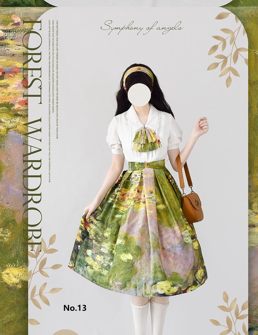 Monet Oil Painting - Retro Classic Lolita SK - image 22