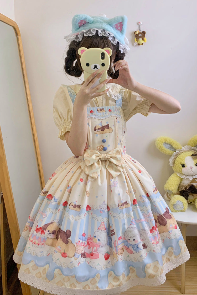 Cream Party Sweet Lolita JSK Dress in Three Colors - image 3