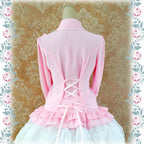 Elegant Lace-Up Back Lolita Blouse - image 22