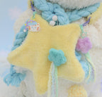 Cute Lolita Bag Cartoon Stars Yellow Plush Bag - image 8