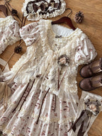 Squirrel Fairytale Cottage - Classic Lolita Long OP Dress and Accessories - image 18