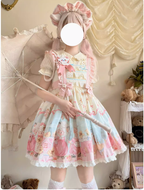 Sheep Pattern Waltz Princess Lolita JSK Salopette - image 1