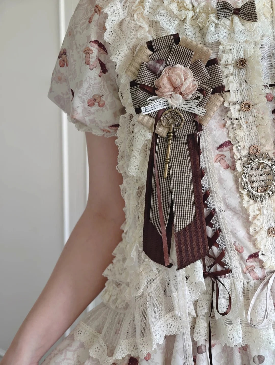 Squirrel Fairytale Cottage - Classic Lolita Long OP Dress and Accessories - image 10