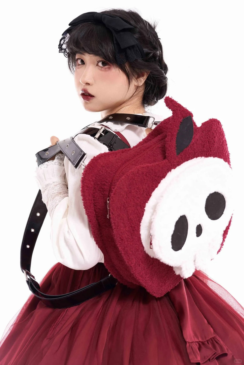Poison Apple Skull - Gothic Novelty Backpack - image 7