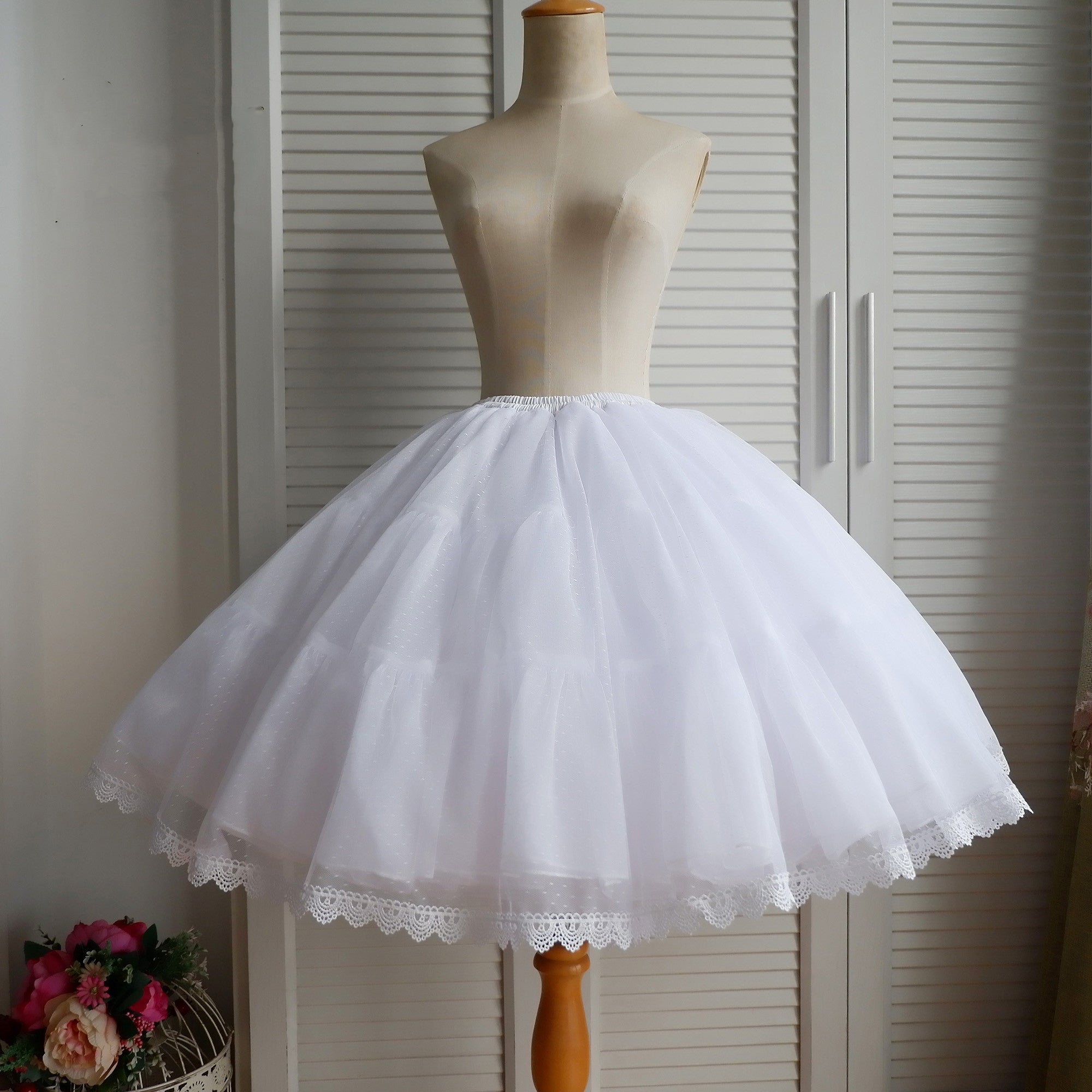 60 Meters A-Line 5 Layers Lolita Petticoat, 21.7" (55 cm) - image 1